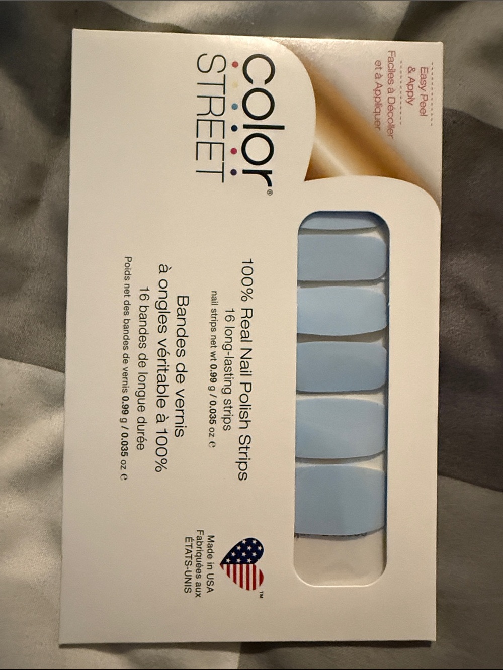 Color Street Aspen Blue Nail Strips